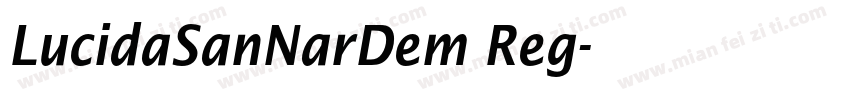 LucidaSanNarDem Reg字体转换